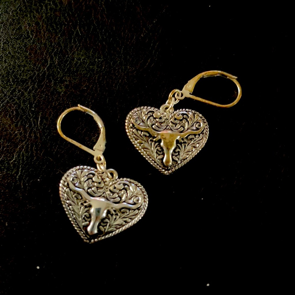 Texas longhorn earrings